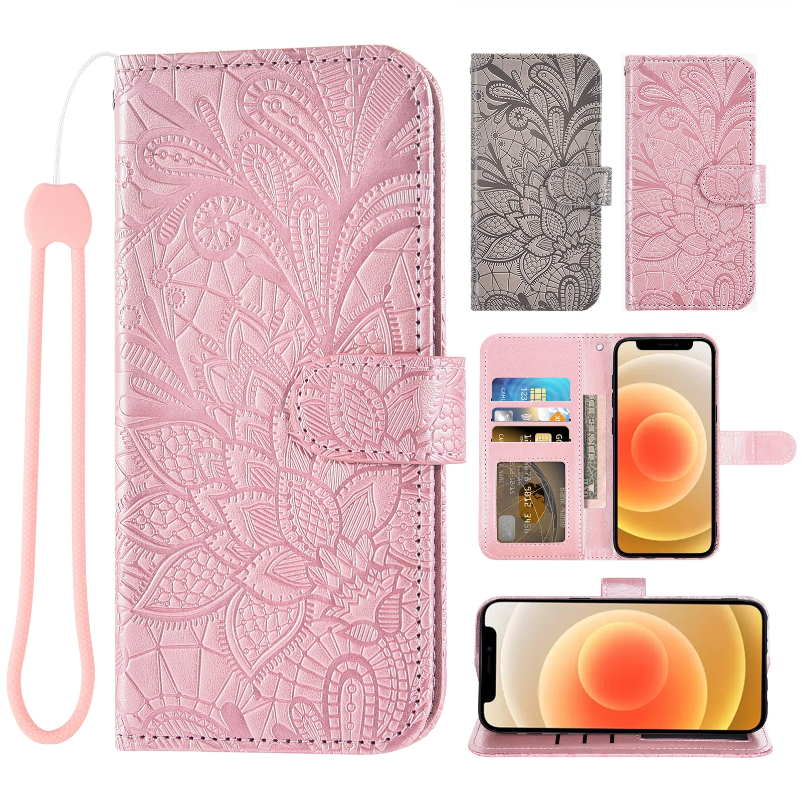 Luxury Flip Cover Leather Wallet Phone Case For BlackBerry Classic KEY2 KEYone Credit card slot wrist | Мобильные телефоны и