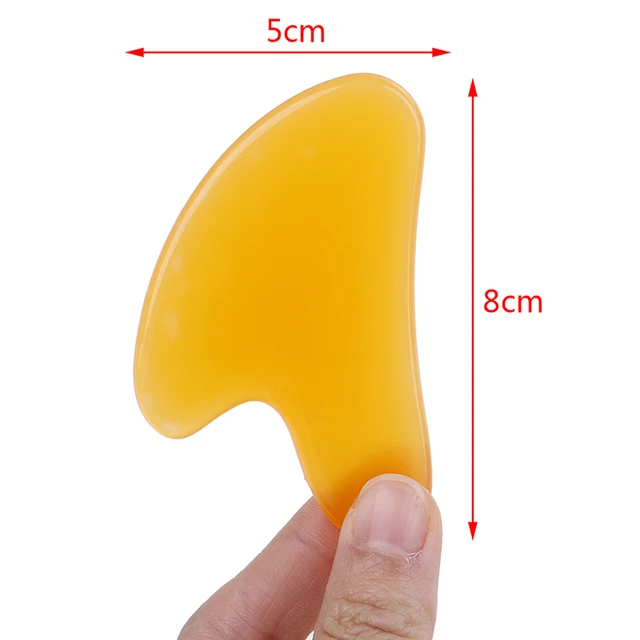 1pc Heart Shape SPA Massage Beeswax Gua sha Scraping Massage Scraper Face Massager Acupuncture Guasha Board Massager for face plastic
