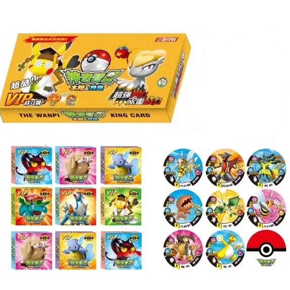 Takara Pokemon Altman Ultraman круглые карточки удостоверения личности ПВХ Сияющие карты пластиковые флэш-карты для детей игрушки подарки