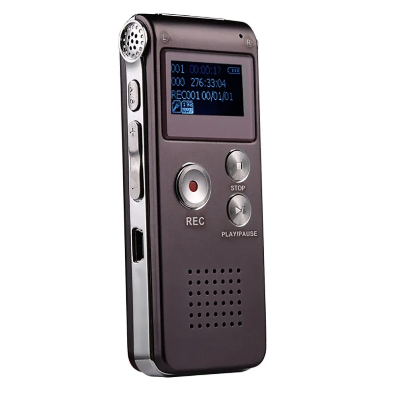8 ГБ Цифровой диктофон USB Профессиональный 96 часов диктофон цифровой Аудио Диктофон с WAV MP3 плеер перезаряжаемый