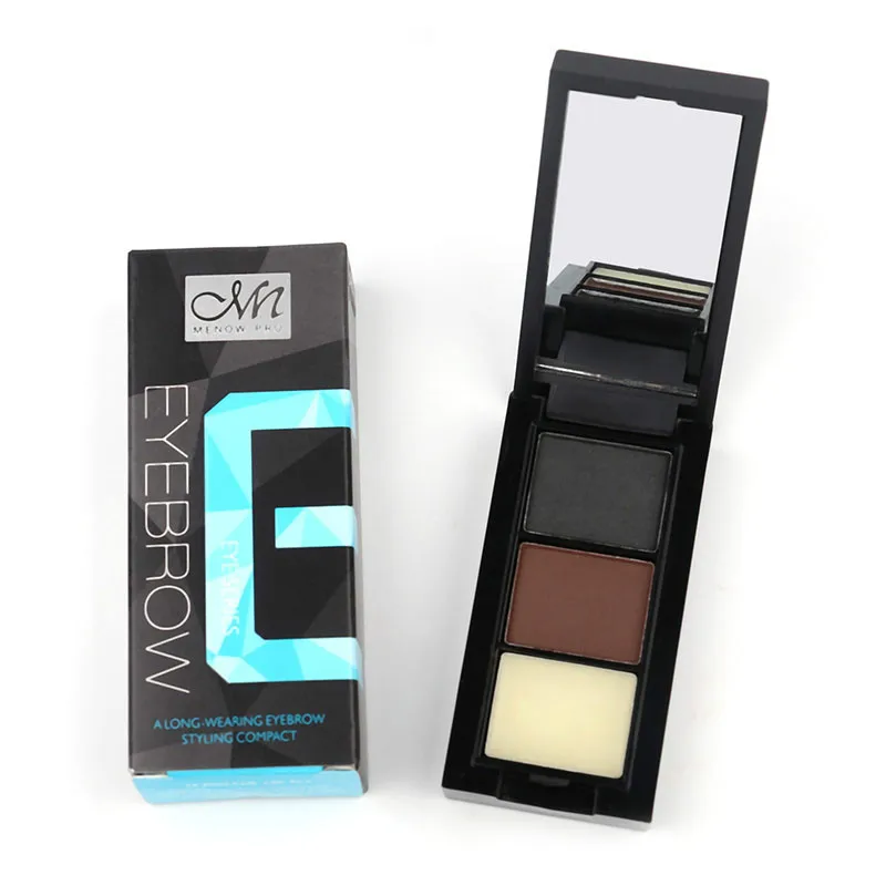 two-color eyebrow powder with brush waterproof three-dimensional nature easy to color not blooming | Красота и здоровье