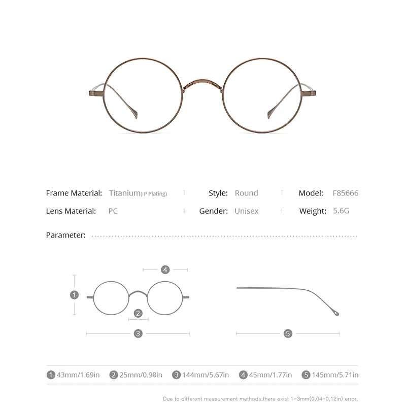 Montures de Lunettes de vue,FONEX lunettes optiques en titane Monture  hommes femmes, acétate, nouveau rond Vintage - Type Black - Achat / Vente lunettes  de vue FONEX lunettes optiques en tit Femme