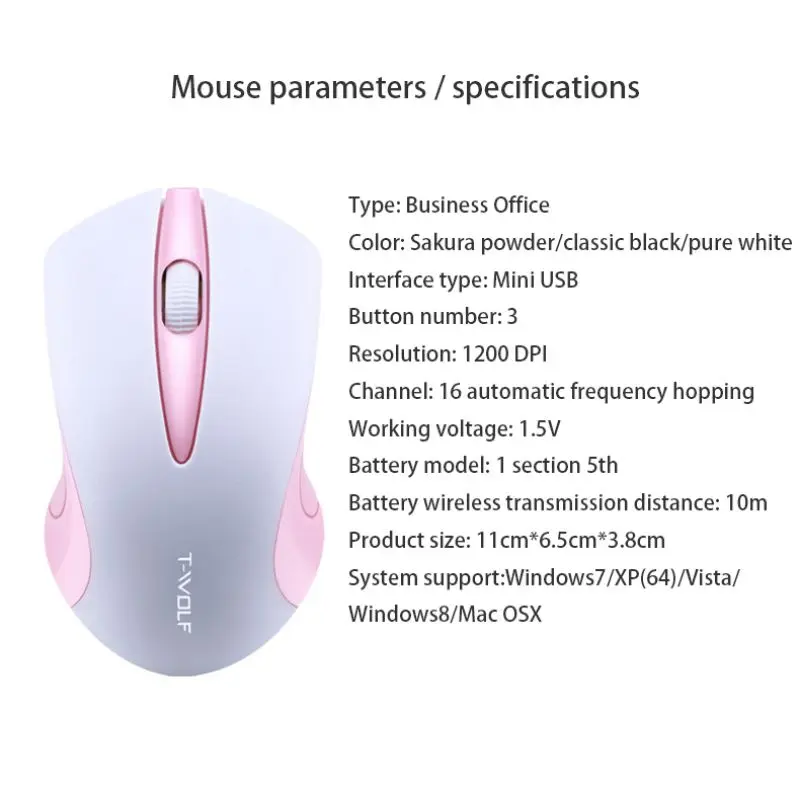 Новинка 2,4 ГГц Беспроводная мышь универсальная оптическая мышь для ноутбука Бизнес офисные компьютерные мыши 1200 dpi