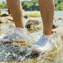 Чехол для обуви силиконовый портативный водонепроницаемый непромокаемый и противоскользящая обувь силиконовый чехол для дождливой обуви защитный чехол для кроссовок