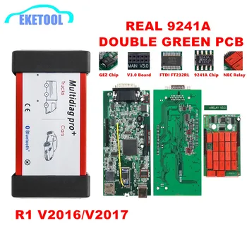 

Multidiag Pro+ V 2017.1/2016.R1 Free Keygen Bluetooth V3.0 Green Double PCB Real 9241A Chip NEC Relays For Car/Truck TCS PRO VCI