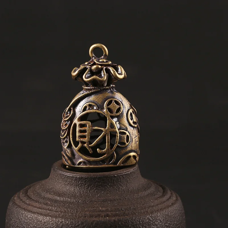 money bag brass pendant (3)