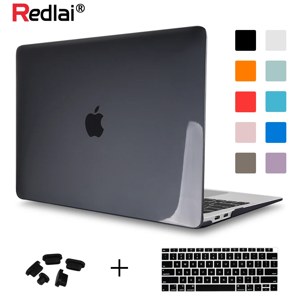 

2019 Laptop Cover for MacBook Air 13 Case 2018 for Mac book Pro Retina 13 15 inch A1989 A2159 Touch bar Shell + Keyboard Cover
