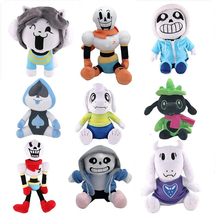 Легендарная плюшевая игрушка Undertale кукла сидящая шлюха под легендой череп