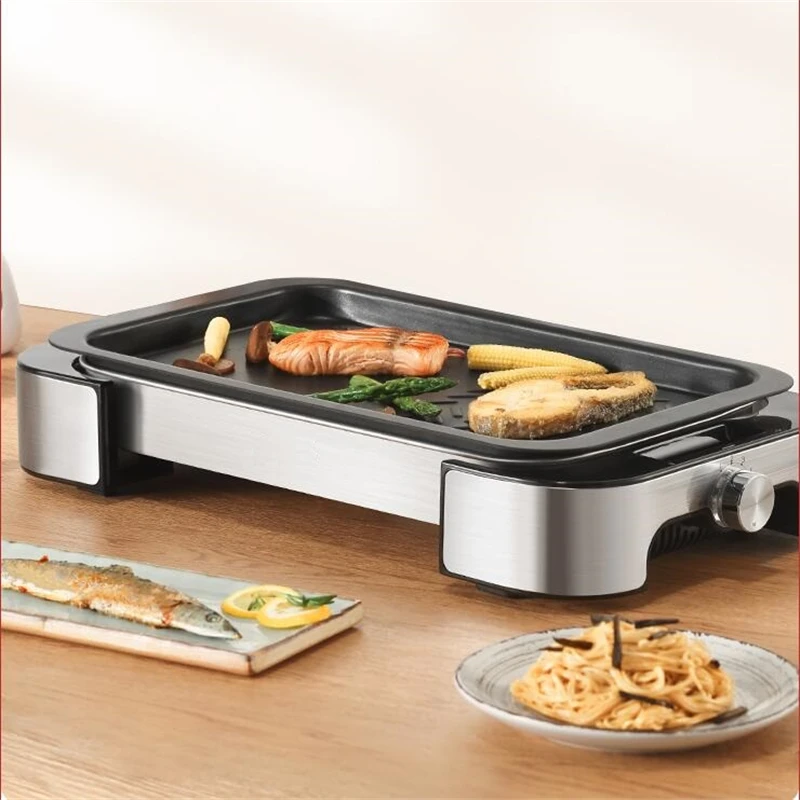 220V Household Electric Meat Grill Non stick Smoke free Barbecue Grill