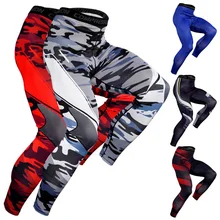 Men Training Pants Elastic Quick Drying Tight Compression Sports Fitness Cycling Running Basketball Trousers Casual Sportswear