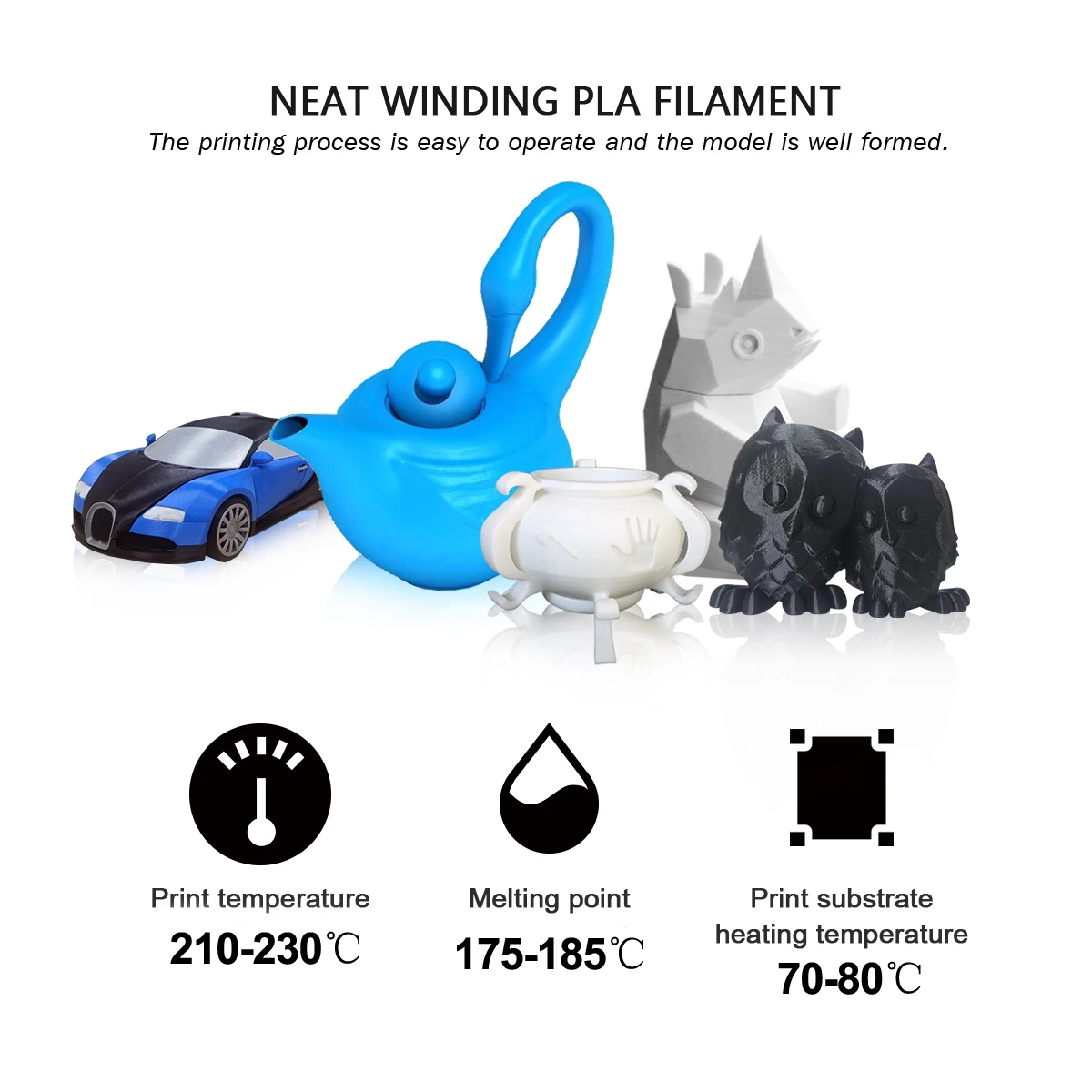 Enotepad НОАС нити 1 75 мм возможна погрешность +/ 0 02 кг 330 м 2.2LBS 3D печать Материал для