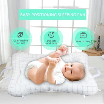 

0Newborn Baby Sleep Protector Pillow Infant Sleep Positioner Mattress Anti Roll Bed Cushion Corrective sleep Mattress 2020