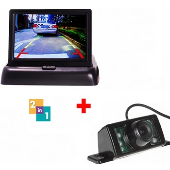 

4.3 Inch TFT LCD Car FoldPable Display Monitor Car Monitors with HD IR Night Vision Car Backup Reversing Rear View Camera