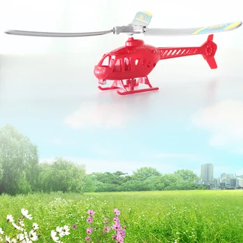 

Children Plastic Detachable Educational Handle Pull Spring Kids Helicopter Toy Aviation Park Funny Model Plane Play Gift Outdoor