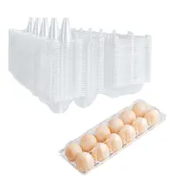 Blank Egg Cartons Bulk 5 Packs - Holds 12 Eggs 1 Dozen,  Reusable Plastic Egg Trays for Family Pasture Chicken Farm 1