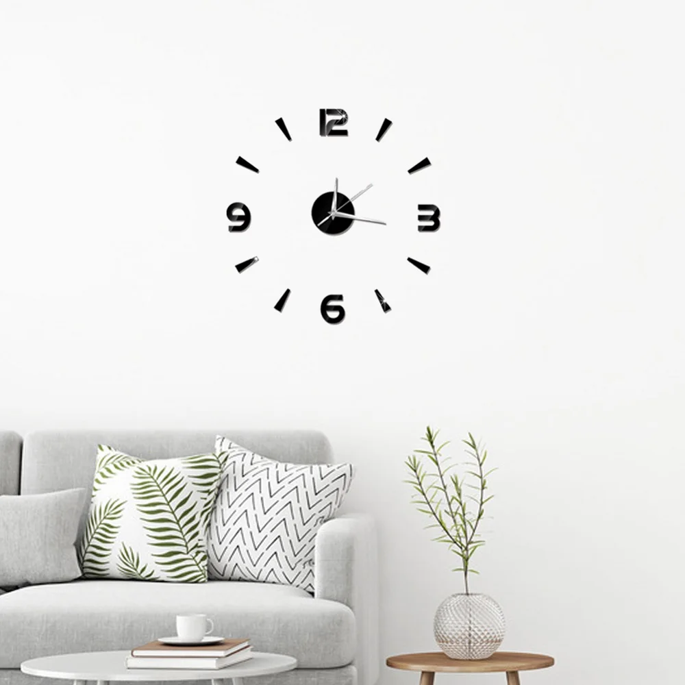 2019 New 3D Wall Clock Mirror Wall Stickers Fashion Living Room Quartz Watch DIY Home Decoration Clocks Sticker reloj de pared 11