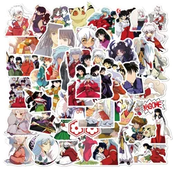Autocollants créatifs du dessin animé Inuyasha, Graffiti mignon, pour guitare, Skateboard, ordinateur portable, jouets pour enfants, vente en gros, 10/30/50 pièces 
