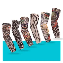 Татуированные руки нарукавник с татуировкой бесшовные-на открытом воздухе верховая Татуировка солнцестойкий манжет езда нарукавник с татуировкой