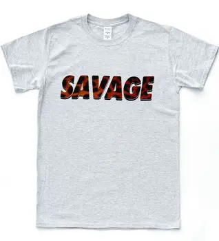 

Savage AF T-shirt Lit Fresh Leopard Print Slogan Tee Ratchet UNISEX