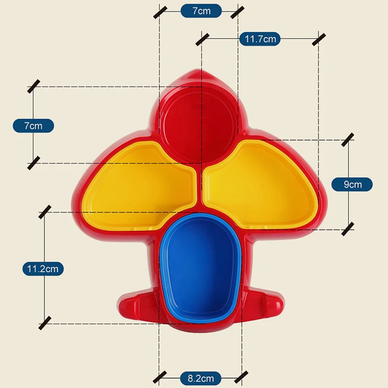 Горячая Распродажа детский аэроплан в форме посуды отдельная тарелка для кормления обеденная миска посуда