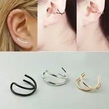 1 шт. панк-рок Клипсы-каффы обертывание без пирсинга-серьги-клипсы ювелирные изделия применяются для мужчин и женщин