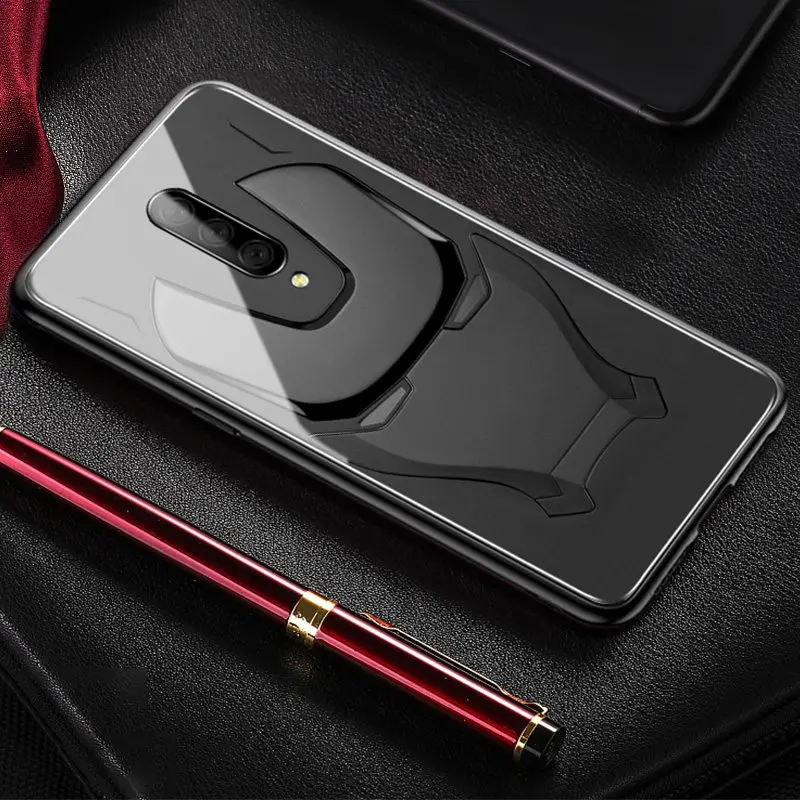 OnePlus7Pro Case Iron Man Tony Stark Anti-explode Shock-Proof case For OnePlus 7 Pro 7T 1+7pro Tempered glass Cover |