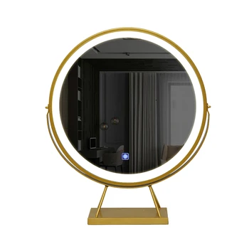

Desktop LED lamp cosmetic mirror round cosmetic mirror with lamp