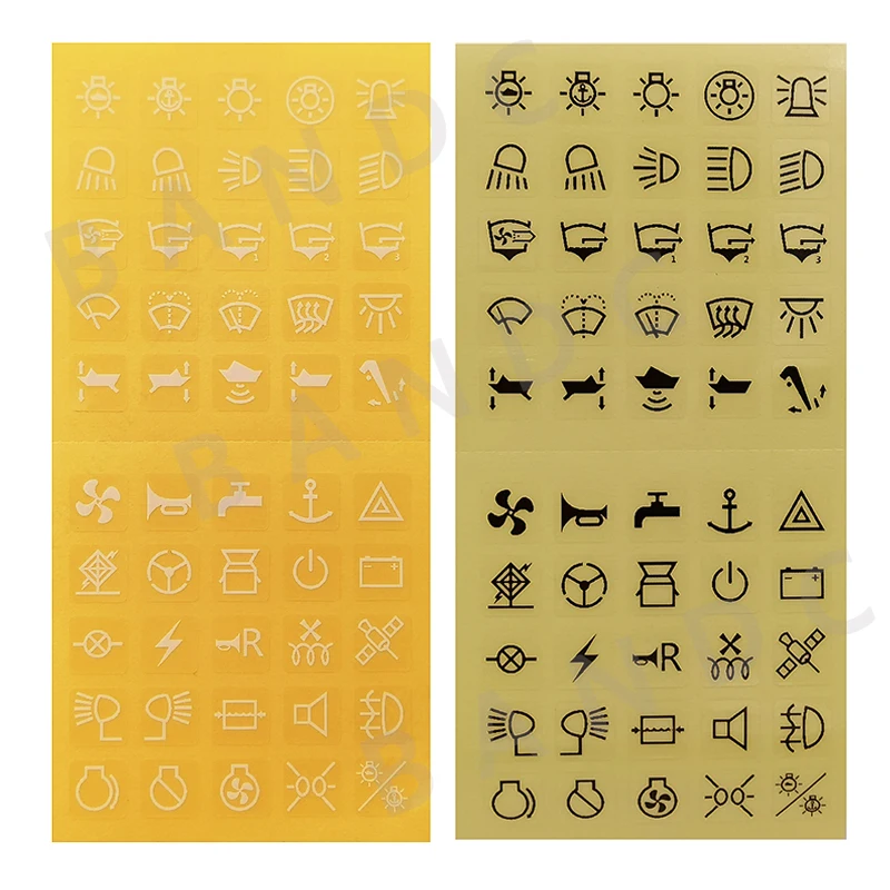 Interruttore Adesivo Trasparente Etichetta Adesiva Per Auto Marine Boat Truck Trailer Dashboard Console Switch Panel Clear Decals Waterproof