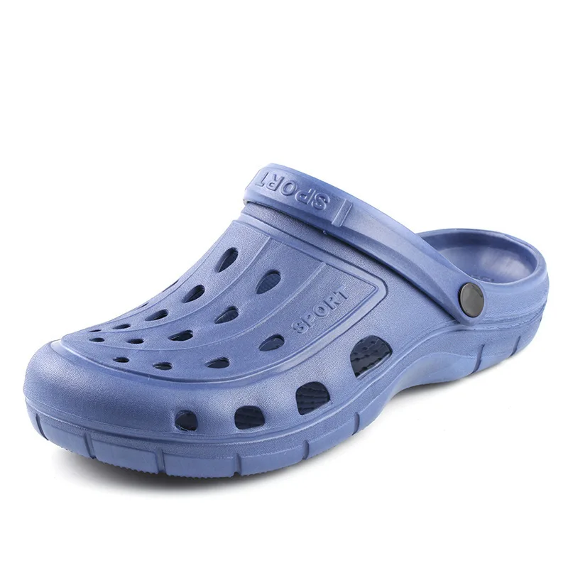 

Sandals Men's Summer Couples Anti-slip Korean Slippers Beach Sports Plastic Porous Shoes Breathable Sandals