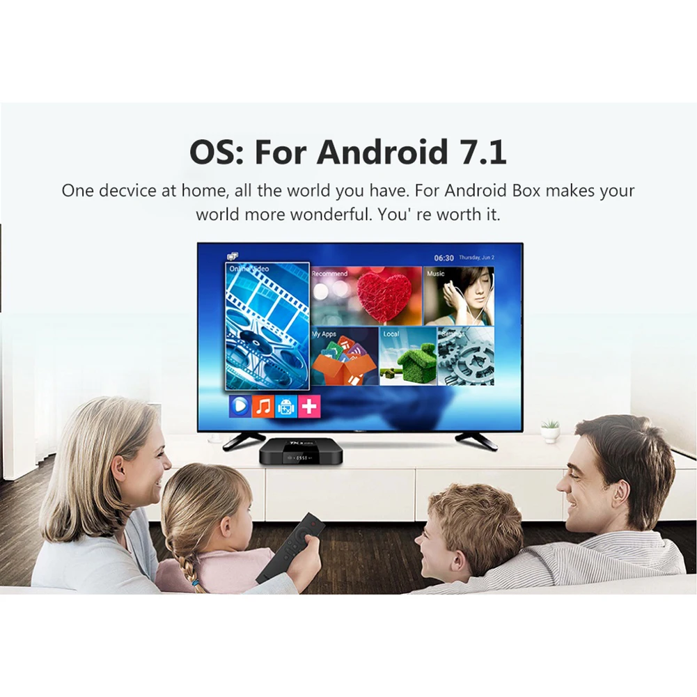 TX3 Mini Smart Set-top Box S905W HD WiFi 4K NetworkS Media Player for Android 7.1