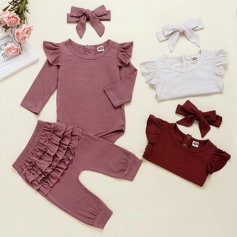 

New Born Soft Kids Baby Girl Clothes Store Winter 2020 Set 0 3 Months Christmas 1 Year old Toddler alt girls clothing set