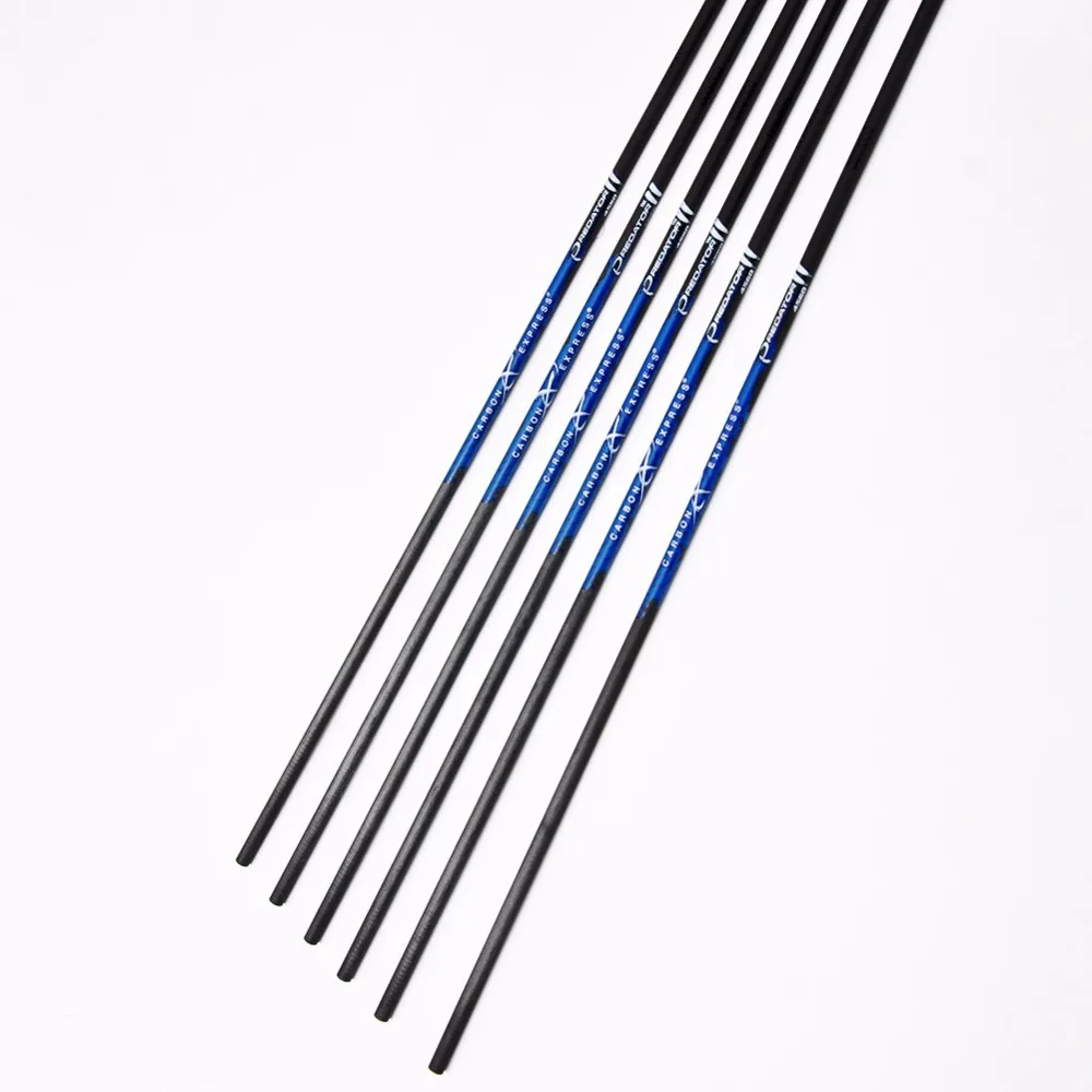

6/12pcs Archery ID4.2mm Pure Carbon Arrows Shaft 30inch Sp400 500 600 700 800 900 for Recurve Bow Longbow Shooting