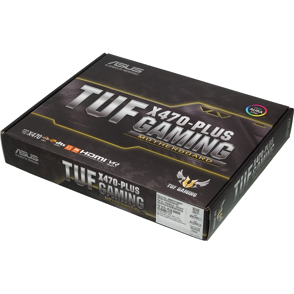 Материнская плата Asus TUF X470-PLUS GAMING Soc-AM4 AMD X470 4xDDR4 ATX AC`97 8ch(7.1) GbLAN RAID+DV