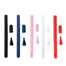 Мягкий силиконовый чехол для Apple Pencil 2 для iPad Pencil 2nd Насадка На глушитель держатель планшет ручка-стилус 360 полный защитный чехол для динамика