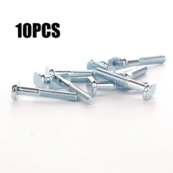 

10pcs M6-40T 40mm T-Nut Sliding Screws Miter Track T-Slot Woodworking Tool Home Garden Woodwork Parts