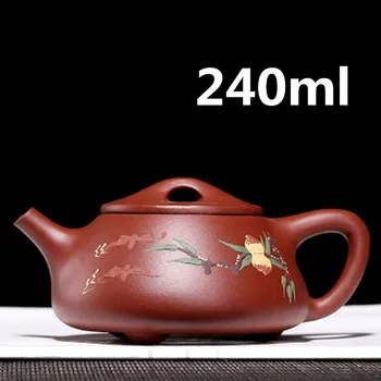 

Teapot Yixing Zisha Clay Chinese Porcelain Teapots Tea pot Ceramic 240ml New Arrived High Quality With Gift Box