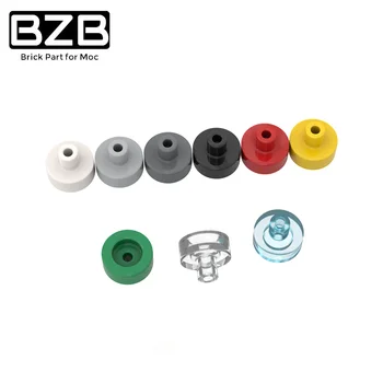 BZB MOC 20482 1x1 상단 중공 기둥 원형 보드 빌딩 블록 기술 벽돌 부품, 어린이 두뇌 게임 하이테크 DIY 완구 선물