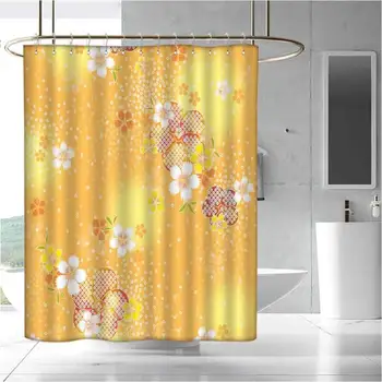 

Waterproof and Colorful Shower Curtain Polyester Shower Curtain Bath Shower