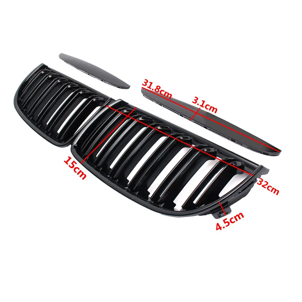 4 TEIL/SATZ Paar Auto Front Niere stil Doppel Lamellen Kühlergrill Set Für BMW E90 E91 2005-2008/BMW 5 F10 2009-2016 E39 G30 G38 F11 E36