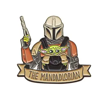 

The Mandalorian Pins, Baby Yoda Enamel Lapel Pin Collector Badge Brooch for Backpack Unisex Jewelry