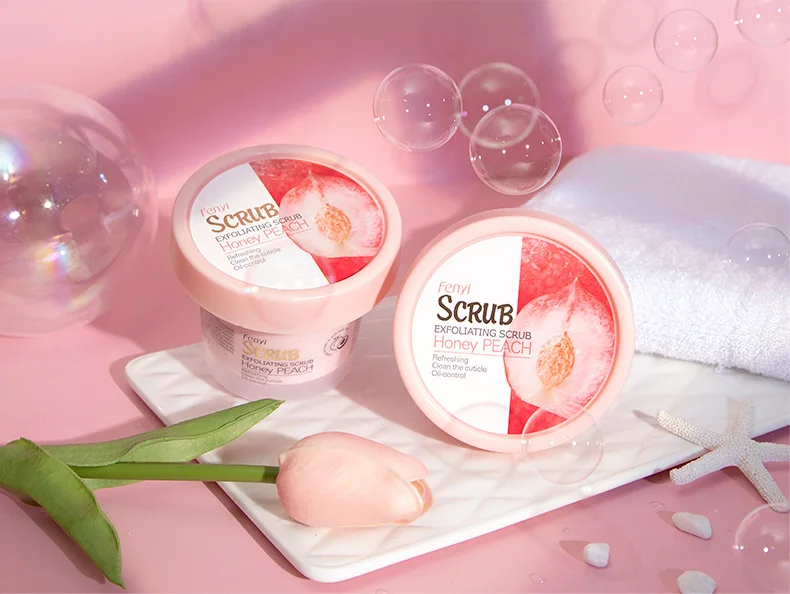 Peach Body Scrub | Deep Cleansing Skin Brightening Body Scrub