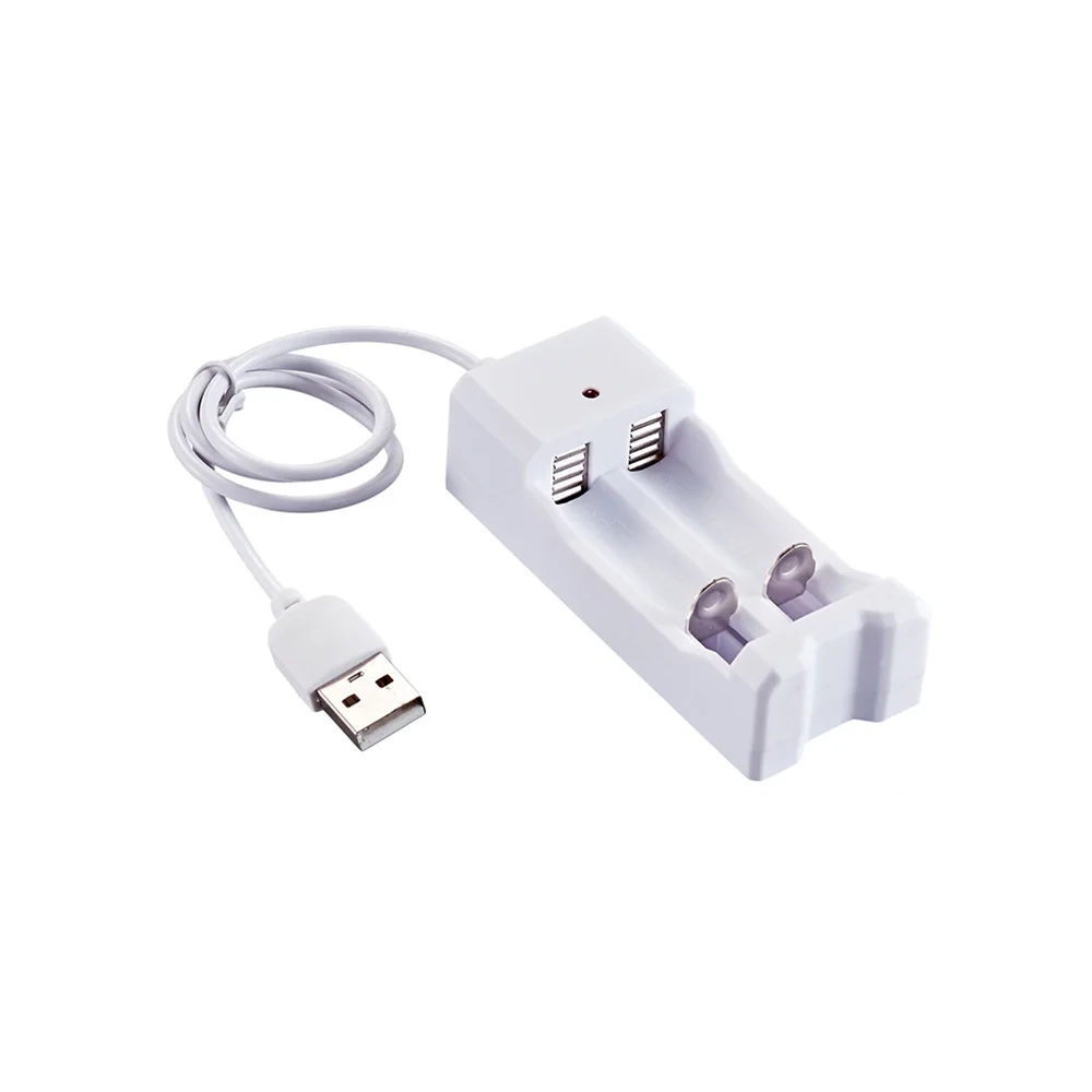 Новый USB разъем зарядное устройство Белый 2 слота AC 110V 220V двойной для 18650 зарядки 3,7 V литий-ионный Новый USB разъем зарядное устройство Белый 2 слота AC 110V 220V двойной для 18650 зарядки 3,7 V литий-ионный