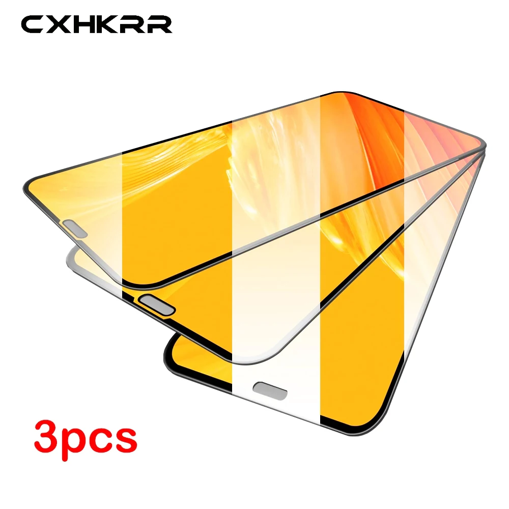 3 шт./для iPhone XR X XS XSMax 11 11Pro 11Promax защитная пленка полное покрытие закаленное стекло