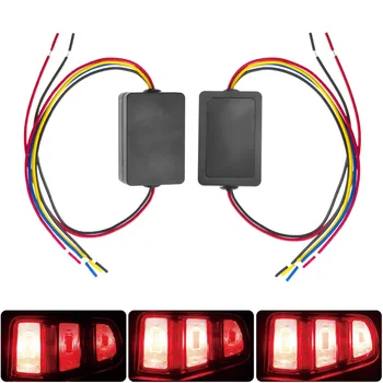 

2PCS 3-Step Dynamic Sequential Module 12V Sequential Chase Flash Module Boxes for Car Turn Signal Light tail lamp Universal