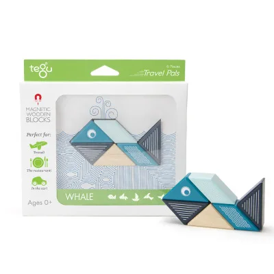 

Tegu Magnetic Building Blocks Scattered Pieces Assembled GIRL'S And BOY'S Children Educational Game Toy 6-Pack Travel Friends of