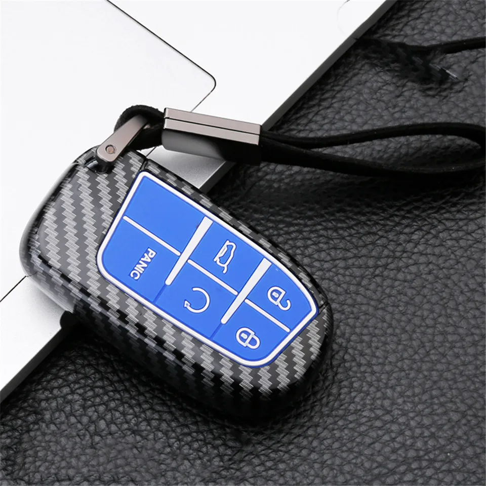 Cover custodia chiave auto per Jeep Renegade Compass Grand Cherokee Per Chrysler 300C Wrangler Dodge - H357500584cf04385b0a92685a3b1dd63S