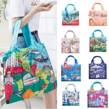 Легкая сумка для покупок с мультяшным принтом, складная переносная женская сумка для путешествий, сумка на одно плечо AIC88