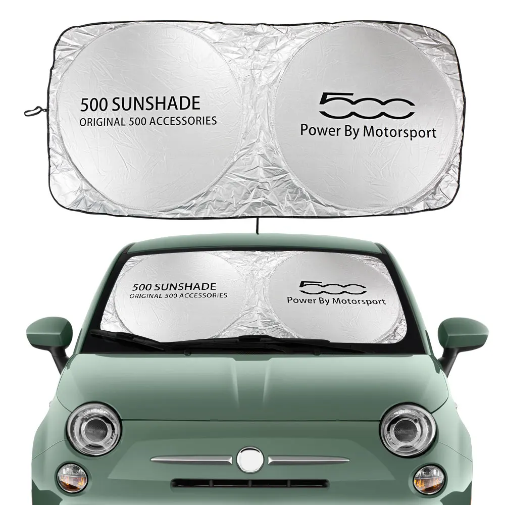 Car Windshield Sun Shade Cover For Fiat 500 Abarth Trim 1.4l Turbo X