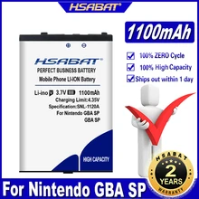 Hsabat 1100mah top bateria para nintendo gameboy advance gba sp gbasp baterias