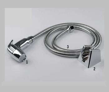 

Toilet Handheld Bidet Spray Squirt Gun Bathroom Shattaf Shower Head Set For Private Parts Cleaning Floor Diaper Flush Washing